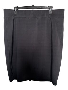 3X Worthington Scuba Black Women's Pencil Skirt